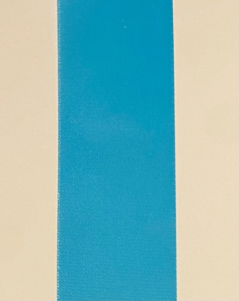 Cinta para manualidades, azul turquesa, rollo de 50 yardas, 1 1/2" de ancho, satinado Foto 1 de 1