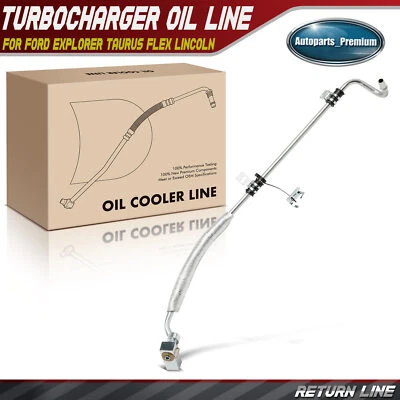 Línea de retorno de aceite turbocompresor superior izquierdo para Ford Explorer Taurus Flex Lincoln Foto 1 de 4
