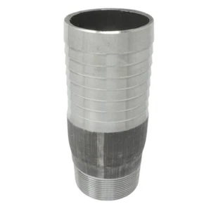 Kombi (KC) Nippelverschraubung, Reduzierstück, 2-1/2" Schlauchschaft x 2" Außengewinde NPT, St... - Bild 1 von 1