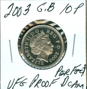 2003 GREAT BRITAIN 10 PENCE ULTRA FINEST PR DCAM PERFECT $3.49 SHIPPING UK * - Picture 1 of 2
