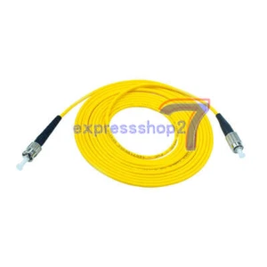 2pcs 15M FC to ST SM Simplex 9/125 3.0mm Fiber Optic Patch Cord Jumper Cable NEW - Picture 1 of 1