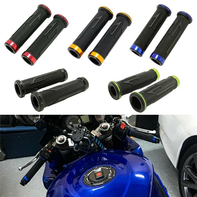 Empuñaduras de manillar de motocicleta de 7/8" aptas para Yamaha YZF R6 YZF600R 2003 2004 EE. UU. Foto 1 de 4
