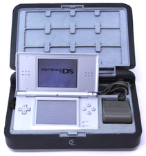 Nintendo DS Lite White Console With Charger & Nerf Case USG-001 Tested