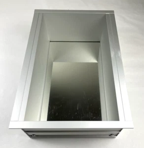 No Tile Needed Wall Shower Niche 12x8" Stainless Steel Silver with Mirror - Picture 1 of 10