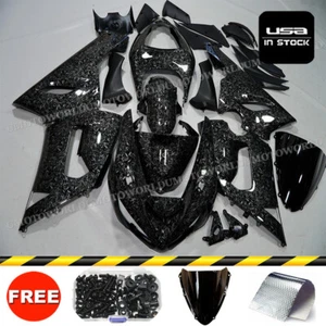 Forged Carbon Fiber Fairing Kit for Kawasaki Ninja ZX6R 2005 2006 Bodywork+Bolts - Picture 1 of 13