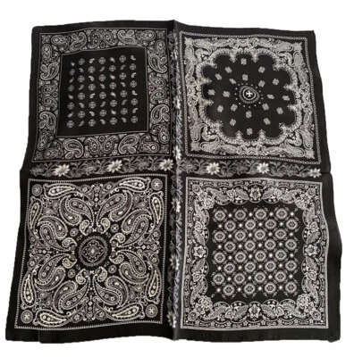 Bufanda cuadrada 100 % morera de 27" para mujer pañuelo envolvente turbante floral Foto 1 de 2