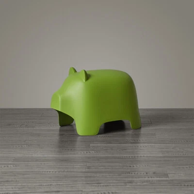 Nordic cartoon low stool home creative plastic cute fashion animal shoe stool - Image 1 of 4