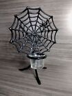 Spider Web Candle Holder Halloween Tealight Votive Gothic Decor 
