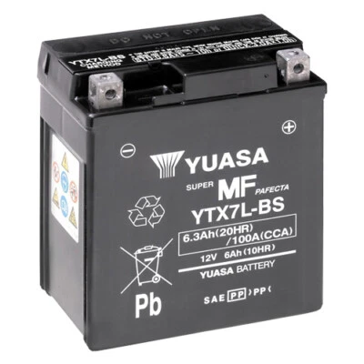 Battery For Honda VTR 250 MC33 1999 YUASA YTX7L-BS AGM Enclosed - Image 1 of 3