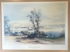 Conrad Martens  SYDNEY LITHOGRAPH FRAMED PAIR NUMBERED . - Picture 1 of 11