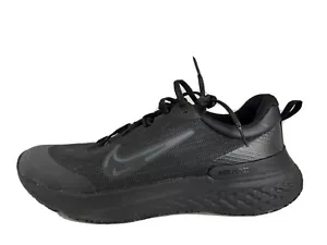 Nike React Miler 2 Shield Triple Black Weatherized Men Running Rain US 11.5 - Picture 1 of 5