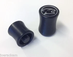 Predator New Logo Uni-Loc Joint Protectors - Black & Silver - 2 Piece Set - Picture 1 of 6