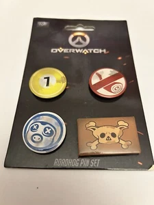 Overwatch Roadhog Pin Set Badge Set Multicolour 4 Gaming Metal Pins - NEW Gaya - Picture 1 of 2