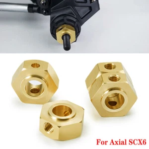 17mm Heavier Brass Wheel Hex Wheel Hub Extended Adapter for 1/6 RC Crawler Car - Picture 1 of 7