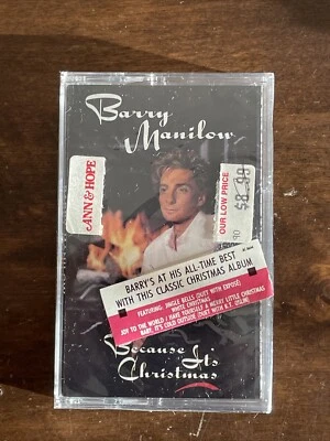 Because Its Christmas By Barry Manilow (Cassette, 1990, Arista) Sealed New - Image 1 of 4