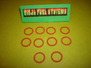 AUTOLITE MOTORCRAFT FORD 2100 4100 CARBURETOR FIBER INLET GASKET .690 OD 10 PACK - Picture 1 of 2