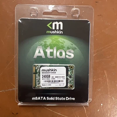 Mushkin Atlas 240GB 6Gbps/s SATA 3.0 mSATA Internal Solid State Drive (SSD) - Image 1 of 4