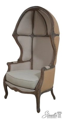 70317: RESTORATION HARDWARE Hooded French Style Porter Chair - Image 1 of 4
