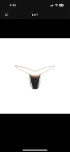SKIMS FAUX HAIR MICRO STRING THONG - Sienna Black Curly - S- New In Hand - Picture 1 of 3