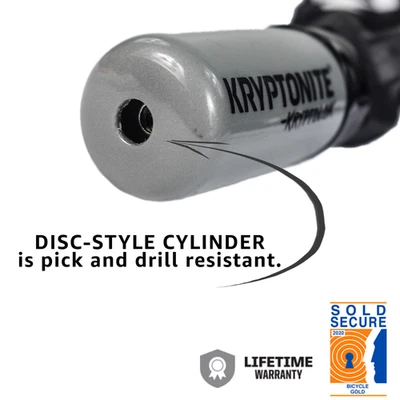 Kryptonite KryptoLok Series 2 912 Integrated Bike Chain 4' (120cm) x 9.5mm - Image 1 of 3