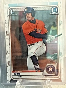 2020 Bowman Jeremy Pena Chrome Prospects 1st First #BCP-61 Card - Picture 1 of 6