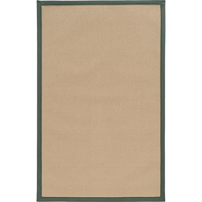 Riverbay Furniture 1'10" x 2'10" Transitional Wool Rug in Sisal and Green - Image 1 of 4