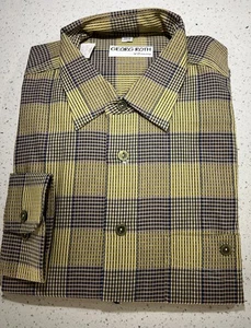 Vintage Georg Roth of Germany Mens Shirt Button Up Size XL  44 New - Picture 1 of 15