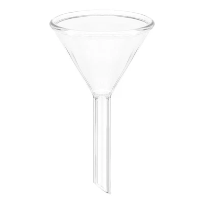 50mm Glass Funnel, Short Stem Borosilicate Glass Heavy Wall Funnel Foto 1 de 4