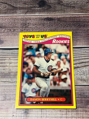 Damon Berryhill 1989 Topps Toys "R" Us Rookies Baseball #4 Chicago Cubs - Image 1 of 2