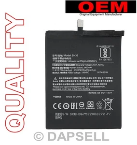 Oem Batteria Testata Ricambio Pari Originale Bn36 3010mah Litio Per Xiaomi Mi 6x - Foto 1 di 8