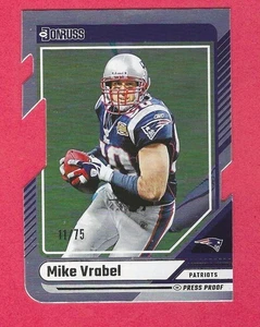 2024 DONRUSS PRESS PROOF SILVER DIE CUT MIKE VRABEL FOOTBALL CARD 11/75 - Picture 1 of 1