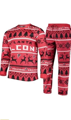 Juego de pijama de vacaciones rojo NFL Atlanta Falcons para hombre 2XL Foto 1 de 4
