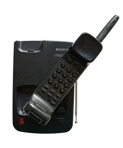 *HH* Telefono Sony SPP A60 Cordless Telephone Cellulare Old Phone Vintage - Zdjęcie 1 z 24
