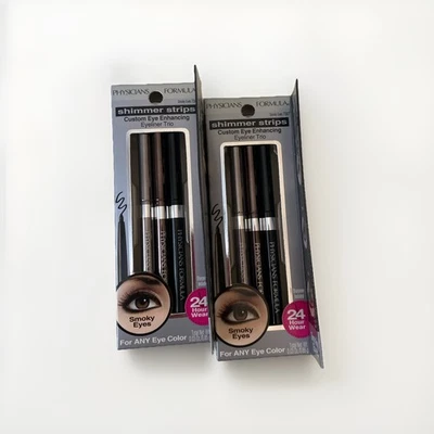 2x PHYSICIANS FORMULA Shimmer Strips Eye Enhancing Eyeliner Trio Smoky Eyes 7567 - Image 1 of 2