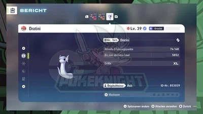 Dratini & Dragoran Shiny/ non shiny Meisterball Max. EV 6IV/ DV ZA Legenden: Z-A - Bild 1 von 2