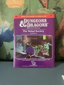 Dungeons & Dragons 1984 B6 The Veiled Society by David Cook TSR 9086 - Picture 1 of 10
