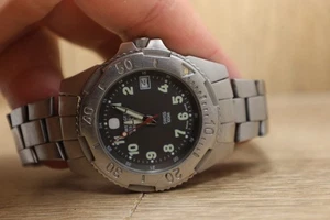 Wenger Swiss Military Herrenuhr Edelstahl Kalender 7914X Neu Batt - Bild 1 von 6