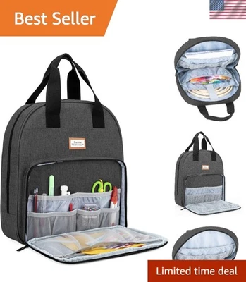 Bolsa de bordado bolsa de almacenamiento organizadora para aros de punto de cruz hilos suministros Foto 1 de 4