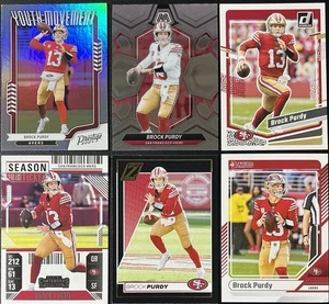 Lote de 6 tarjetas de fútbol americano Brock Purdy San Francisco 49ers inserto, Zenith, mosaico y más - Imagen 1 de 7