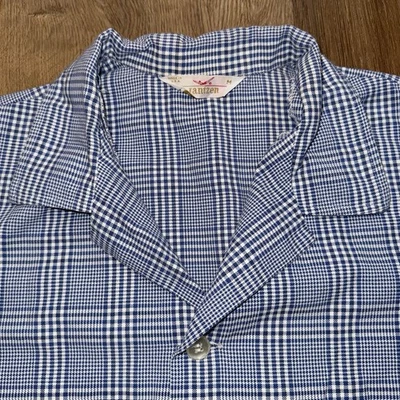 Vtg 50s 60s Jantzen Shirt Tunic Button Up MCM Rockabilly Atomic USA Mens Medium - Image 1 of 4