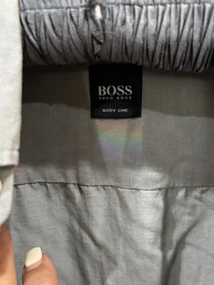 BOSS-Hugo Boss Mens LS Button Up Shirt-Medium Slim Fit-Silk Elastane Blend - Image 1 of 3