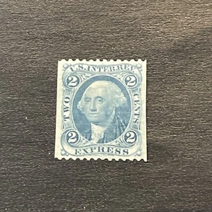 U.S. Revenue Scott #R9b 2-cent Express part perf imperf vert Unused MLH - Picture 1 of 2