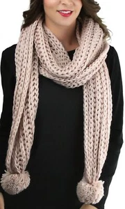 Women's Winter Super Warm Chunky Oversized Cozy Knit Long Fashion Scarves - Picture 1 of 3