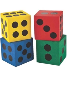 16x16cm Jumbo Soft Lightweight Dice For Kids Games, Classroom, Parties Team Play - Picture 1 of 1