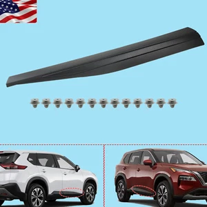 Door Trim Molding w/ Clips For 2021-2023 Nissan Rogue Front Right Passenger Side - Picture 1 of 12