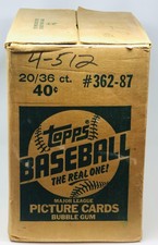 1987 Topps Baseball  Unsealed Case (20/36)