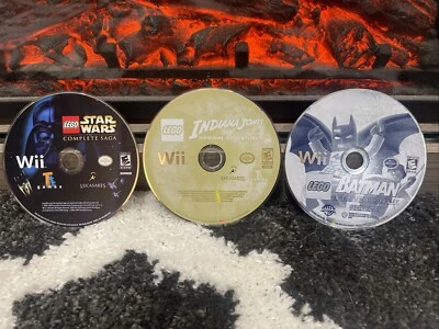 Nintendo Wii Lego Video Games Bundle, Batman, Star Wars, and Indiana Jones!! - Image 1 of 2
