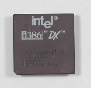 386 CPU - Intel i386 A80386DX-25 - SX543 - 80386 - TESTED - Picture 1 of 2
