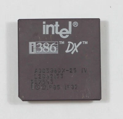 386 CPU - Intel i386 A80386DX-25 - SX543 - 80386 - TESTED - Image 1 of 2