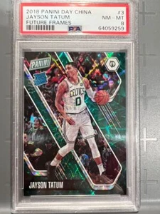 Carta da visita Rookie Panini Jayson Tatum Celtics uniforme basket montature future - Foto 1 di 4